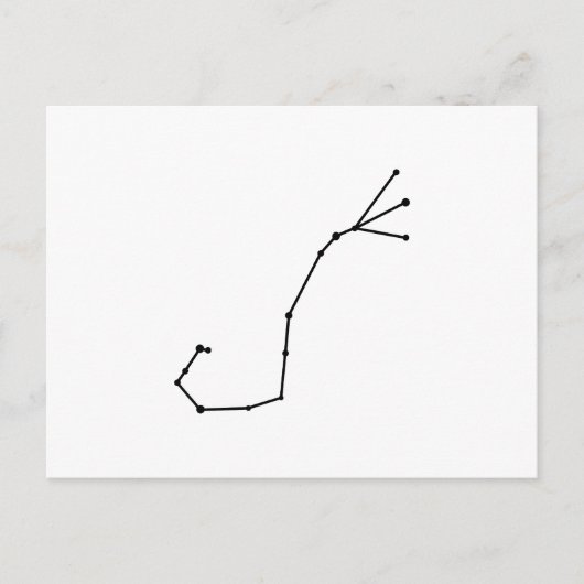 Scorpius Zodiac Postkarte (Vorderseite)