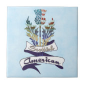 Scotch American Thistle Flags Tile Fliese (Vorderseite)