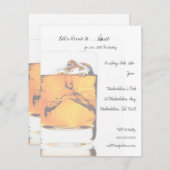 Scotch Birthday Party Einladungen (Vorne/Hinten)