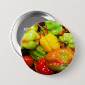 Scotch Bonnet Chili Paprikaschoten Button (Vorne & Hinten)
