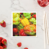 Scotch Bonnet Chili Paprikaschoten Serviette (Beispiel)