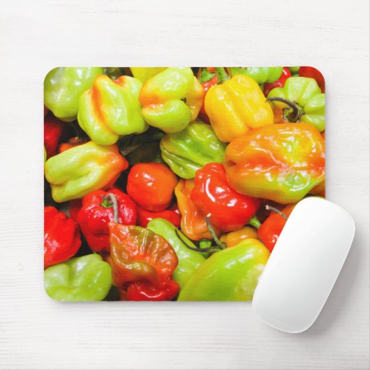 Scotch Bonnet Chillies Mousepad (Mit Mouse)