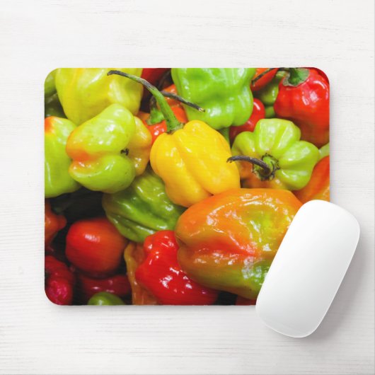 Scotch Bonnet Chillies Mousepad (Mit Mouse)