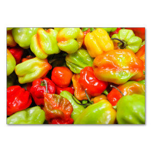 Scotch Bonnet Peppers Tischnummer