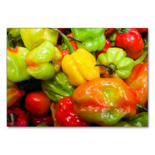 Scotch Bonnet Peppers Tischnummer
