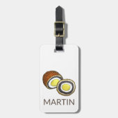 Scotch Egg UK British Food Yorkshire Gepäckanhänger (Vorderseite vertikal)