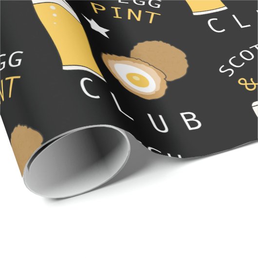 Scotch Egg und Pint Club Wrapping Paper Geschenkpapier (Rolleneckpunkt)
