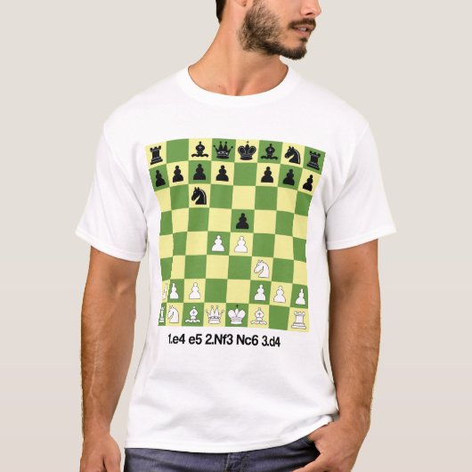 Scotch Game Schach Opening Shirt Schach Geschenk (Vorderseite)