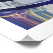 "Scotch on Rocks" Art Glass Wasserfarbe Poster (Ecke)