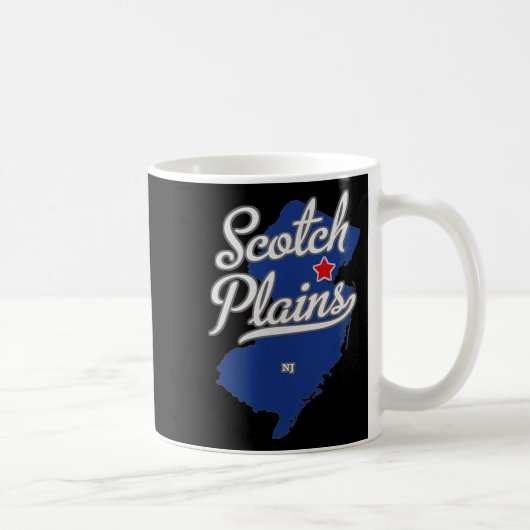Scotch Plains New Jersey Nj Map Kaffeetasse (Rechts)