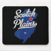 Scotch Plains New Jersey Nj Map Mousepad (Vorne)