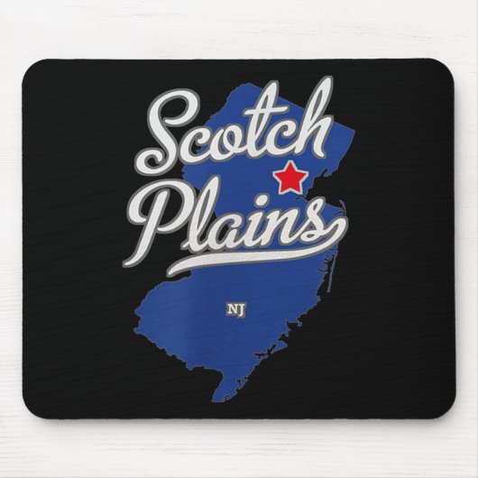 Scotch Plains New Jersey Nj Map Mousepad (Vorne)