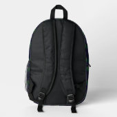 Scotch Thistle Custom Monogram Bedruckter Rucksack (Rückseite)