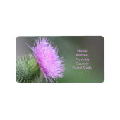 Scotch Thistle Label Adressaufkleber (Vorne)