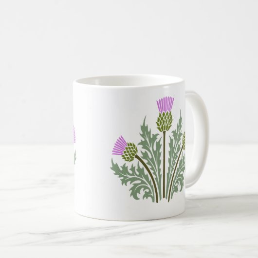 Scotch Thistle x3 Kaffeetasse (VorderseiteRechts)