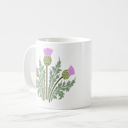Scotch Thistle x3 Kaffeetasse (Vorderseite Links)