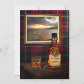 Scotch Whisky Birthday Invitation (anpassbar) Einladung (Vorderseite)