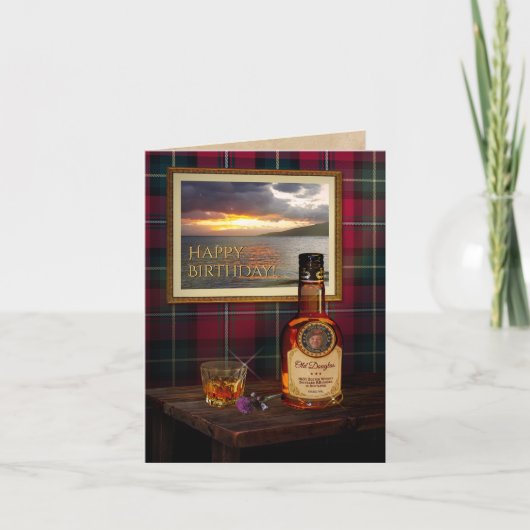 Scotch Whisky Card ohne Text und Foto Karte (Vorderseite)