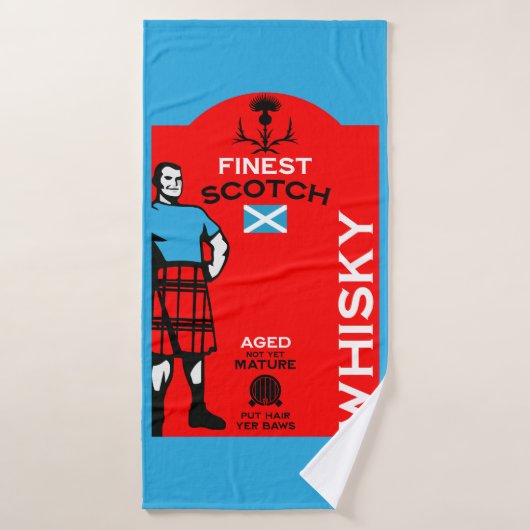 Scotch Whisky Drinker Badehandtuch (Badehandtuch)