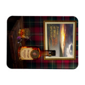 Scotch Whisky Magnet mit Text und Bild (Horizontal)