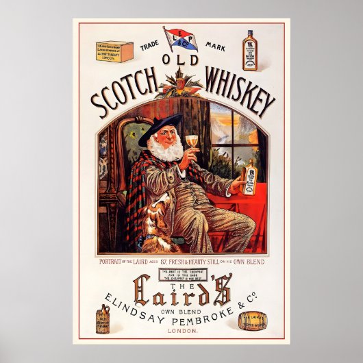 Scotch Whisky Scotland Scotsman Celtic Edinburgh Poster (Vorne)