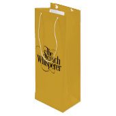 Scotch Whisperer Geschenktüte Für Weinflaschen (Rückseite Schrägansicht)
