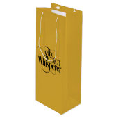 Scotch Whisperer Geschenktüte Für Weinflaschen (Vorderseite Schrägansicht)