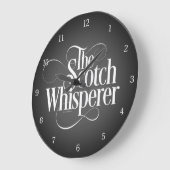 Scotch Whisperer Große Wanduhr (Winkel)