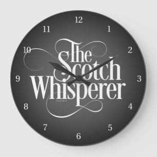 Scotch Whisperer Große Wanduhr