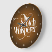 Scotch Whisperer Große Wanduhr (Winkel)