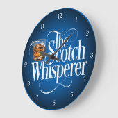 Scotch Whisperer Large Clock Große Wanduhr (Winkel)