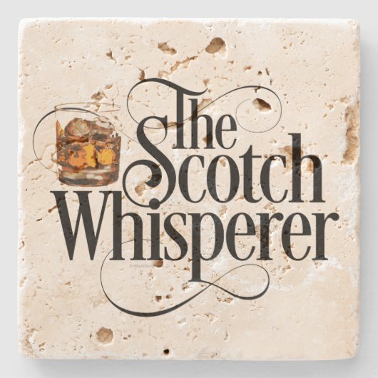 Scotch Whisperer Stone Untersetzer (Vorderseite)