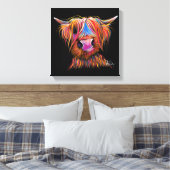 SCoTiSH HigHLaND CoW ' BRuCE ' von SHiRLeY Mac Leinwanddruck (Insitu (Schlafzimmer))