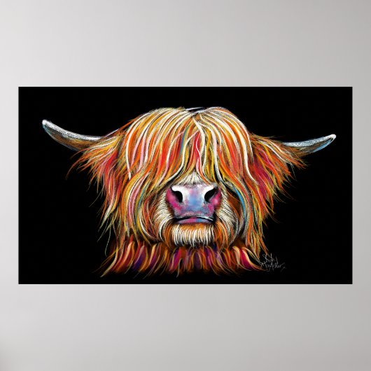 SCoTiSH HigHLaND CoW ' CHaRMeR ' von SHiRLeY Mac Poster (Vorne)