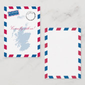 Scotland Airmail Escort/Sitzkarte Hochzeit Platzkarte (Vorne/Hinten)