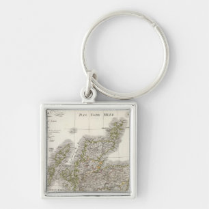 Scotland Atlas Karte Schlüsselanhänger
