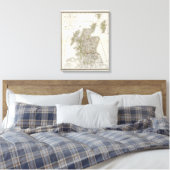 Scotland Atlas Map Leinwanddruck (Insitu (Schlafzimmer))