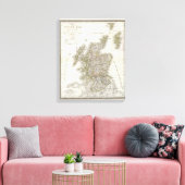 Scotland Atlas Map Leinwanddruck (Insitu (Wohnzimmer))