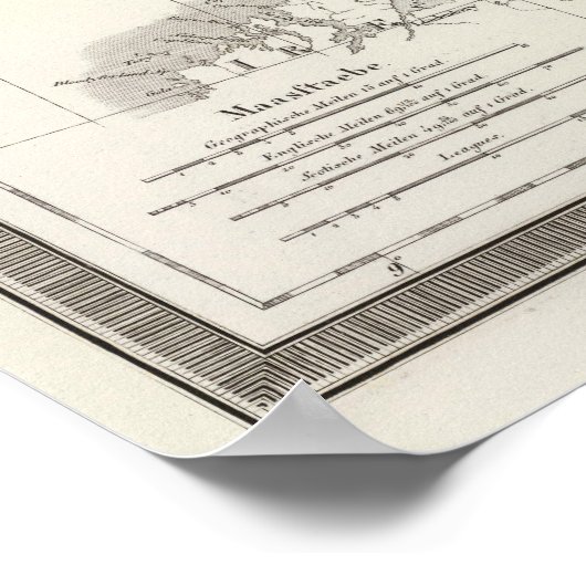 Scotland Atlas Map Poster (Ecke)