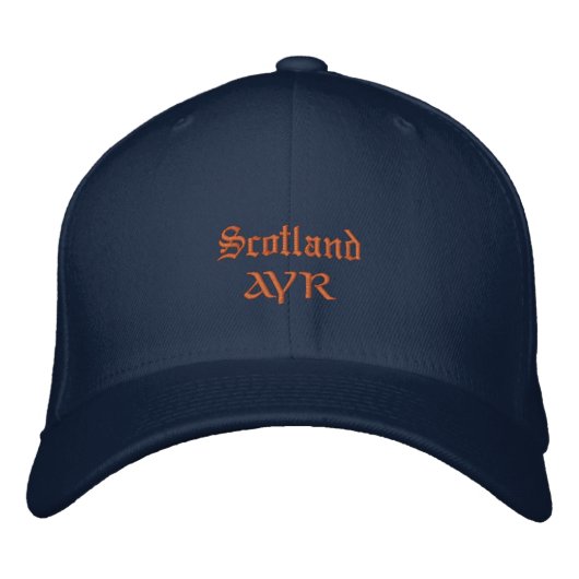 Scotland & AYR fashion / Scottish Patriots Bestickte Baseballkappe (Vorderseite)