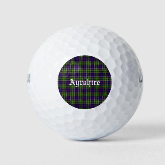 Scotland Ayrshire District Tartan Golfball (Vorderseite)