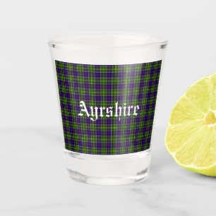 Scotland Ayrshire District Tartan Schnapsglas