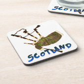 Scotland Bagpipes Getränkeuntersetzer (Linke Seite)
