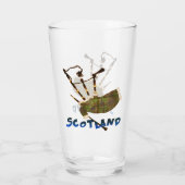 Scotland Bagpipes Glas (Rückseite)