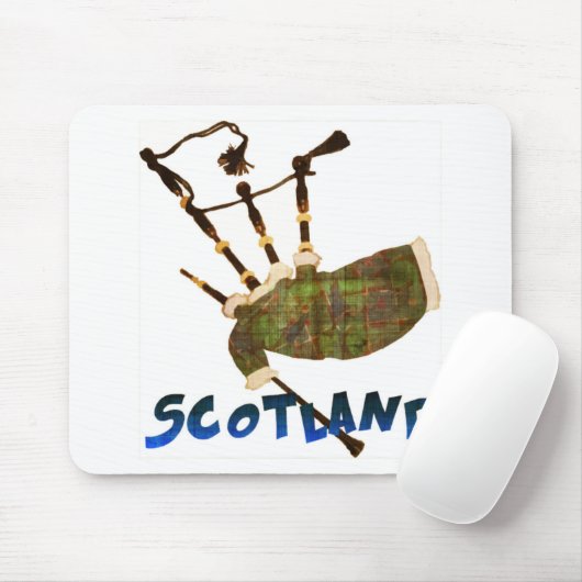 Scotland Bagpipes Mousepad (Mit Mouse)