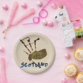 Scotland Bagpipes Pappteller (Party)