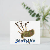 Scotland Bagpipes Postkarte (Stehend Vorderseite)