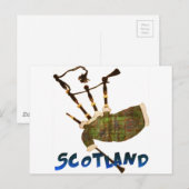 Scotland Bagpipes Postkarte (Vorne/Hinten)