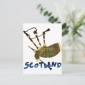 Scotland Bagpipes Postkarte (Stehend Vorderseite)