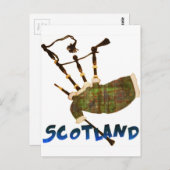 Scotland Bagpipes Postkarte (Vorne/Hinten)